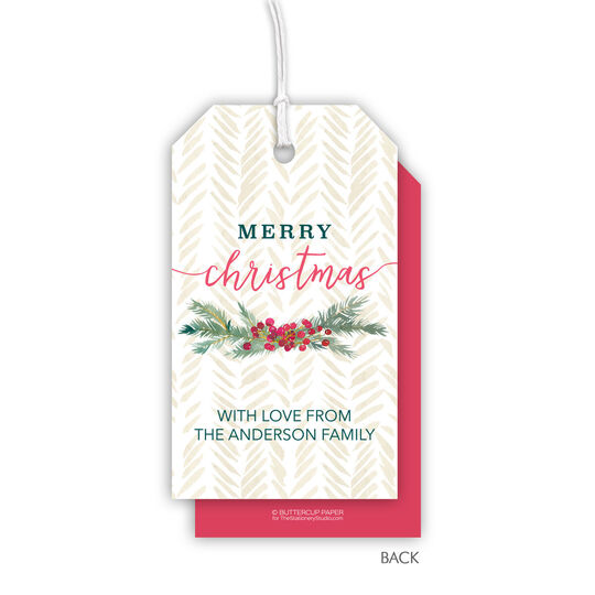 Berry Swag Hanging Gift Tags